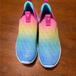 Skechers Girls Ultra Flex 3.0 Colorful Kids Slip-On Shoes
